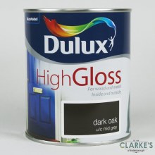 Picture of Dulux High Gloss Dark Paint Oak 750 ml